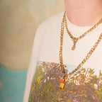 Haze Oval Necklace Charm by Oh Clementine