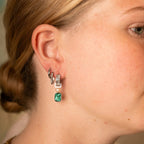 Textured Chunky Huggie Hoop Earrings by Oh Clementine