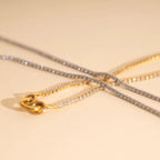 Micro Tennis Necklace by Oh Clementine