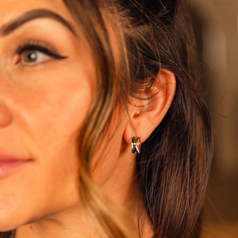 Mid Mod Super Chunky Huggie Hoop Earrings