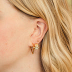 Paw Print Super Chunky 3D Huggie Hoop Earrings by Oh Clementine