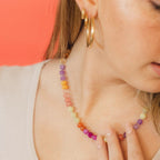Rainbow Necklace (17") by Oh Clementine