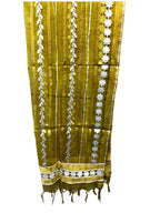 Dupatta with Silver Gota Work