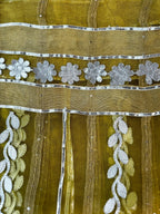 Dupatta with Silver Gota Work