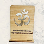 Om-Gayatri Mantra Desk Sign