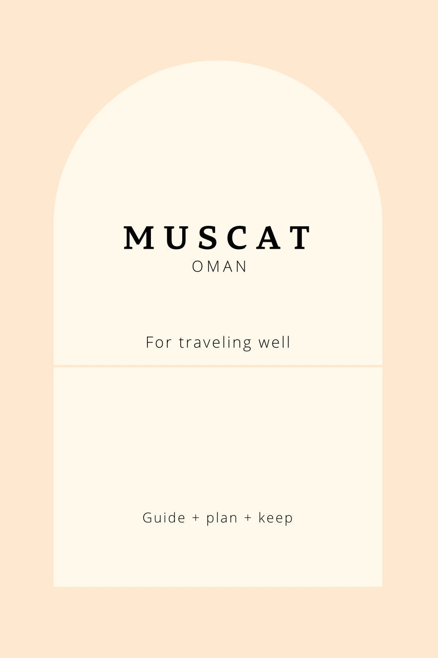 Muscat, Oman Travel Guidebook – 2025 Trip Planner & Journal