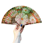 One of a Kind Hand Painted Marbled Wooden Fans - 15 Styles by The Bullish Store