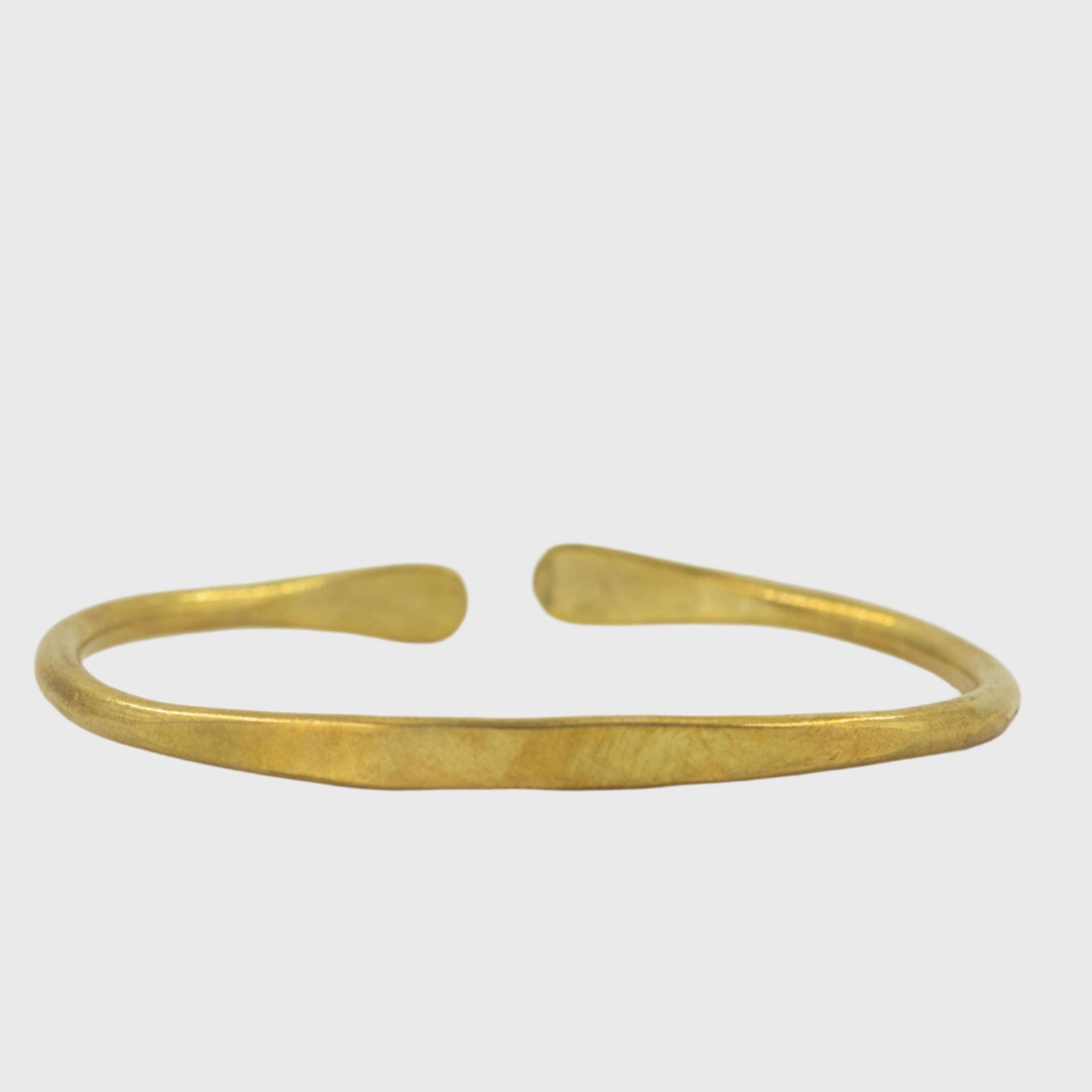 Lia Adjustable Brass Open Cuff Bracelet