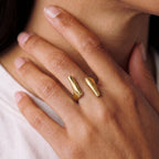 Open Adjustable Brass Ring - Umbo