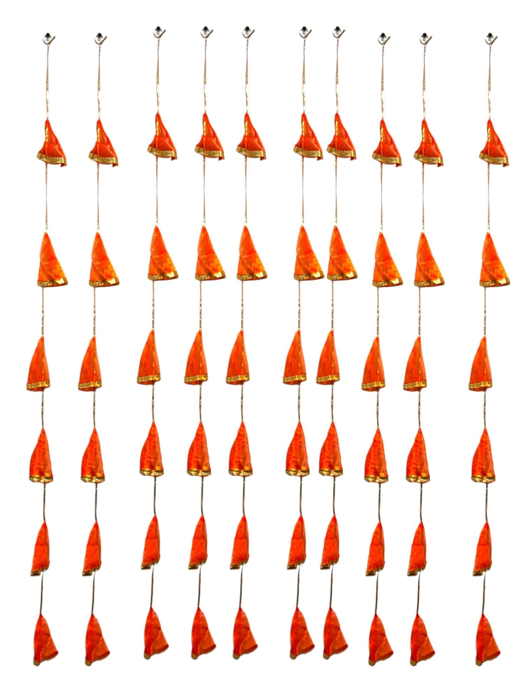 Net Fabric and Gota Lari, Set of 10