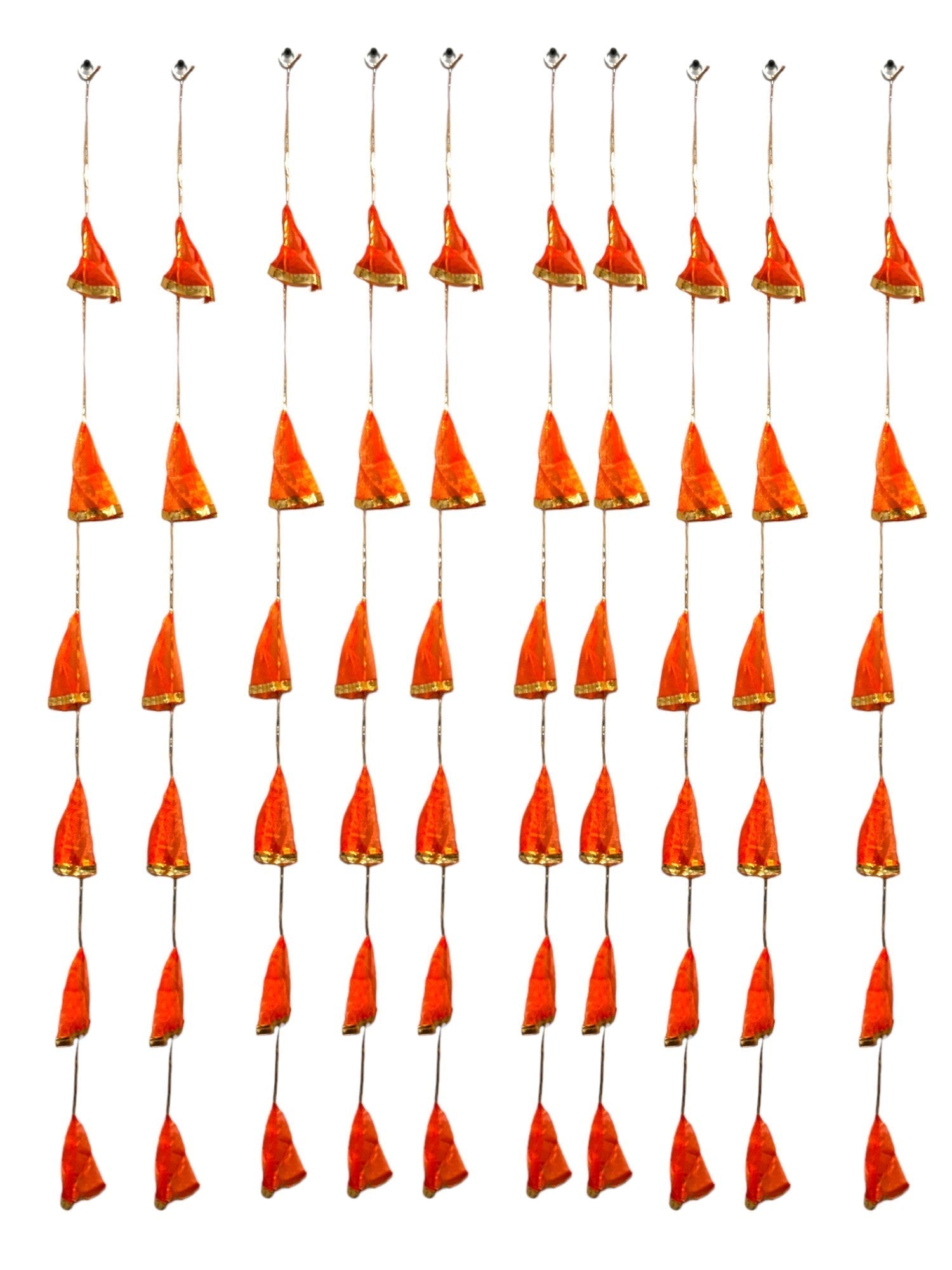 Net Fabric and Gota Lari, Set of 10