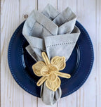 Orchid Handwoven Iraca Napkin Ring by MacondoForever