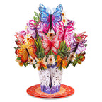 HugePop Butterfly Pop Up Card with Detachable Bouquet by Paper Love