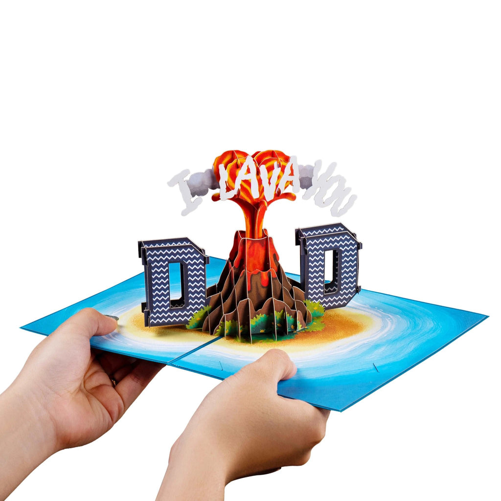 I Lava You Dad 3D Pop Up Card by Paper Love