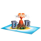 I Lava You Dad 3D Pop Up Card by Paper Love