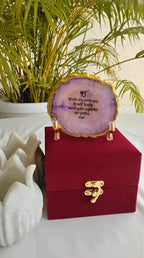Ek Onkar Mantra on Agate - Luxury Gift