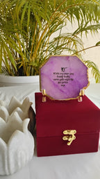 Ek Onkar Mantra on Agate - Luxury Gift