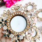 Set of 2 Mirror Diya - Beautiful Return Gifts for Any Occasion - Diwali Gifts