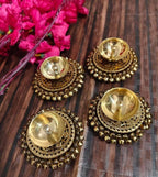 Brass Akhand Diya's with Ghungroo Base