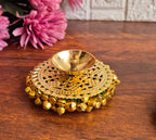Brass Akhand Diya's with Ghungroo Base