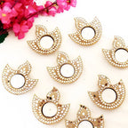 Mirrorwork Diya/T-Light Holder - Return Gifts for Housewarming/Diwali/Puja