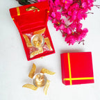 Metal Swastik Akhand Diya in Velvet Gift Box - Perfect Housewarming or Hostess Gift