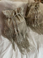 Shimmer Designer Potli Bags with Long Tassels
