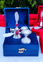 German Silver Bell with Aarti Diya Set