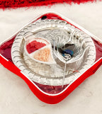German Silver Ghungru Aarti Thali Set with Om Tika Stick