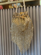 Shimmer Designer Potli Bags with Long Tassels