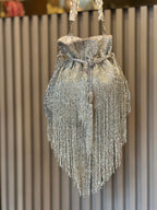 Shimmer Designer Potli Bags with Long Tassels