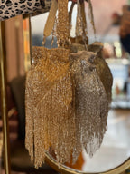 Shimmer Designer Potli Bags with Long Tassels