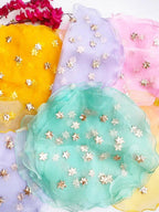 Tissue Open Potli with Star Design - Assorted