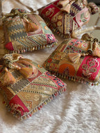 Multicolor Patchwork Embroidered Potli Bag