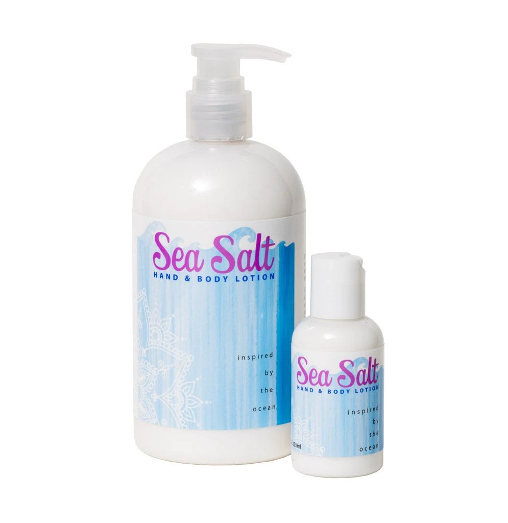 SEA SALT HAND & BODY LOTION 16 oz or 2 oz by Essential Journeys