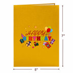 Happy Birthday Card - Pop Up Birthday Card by Paper Love