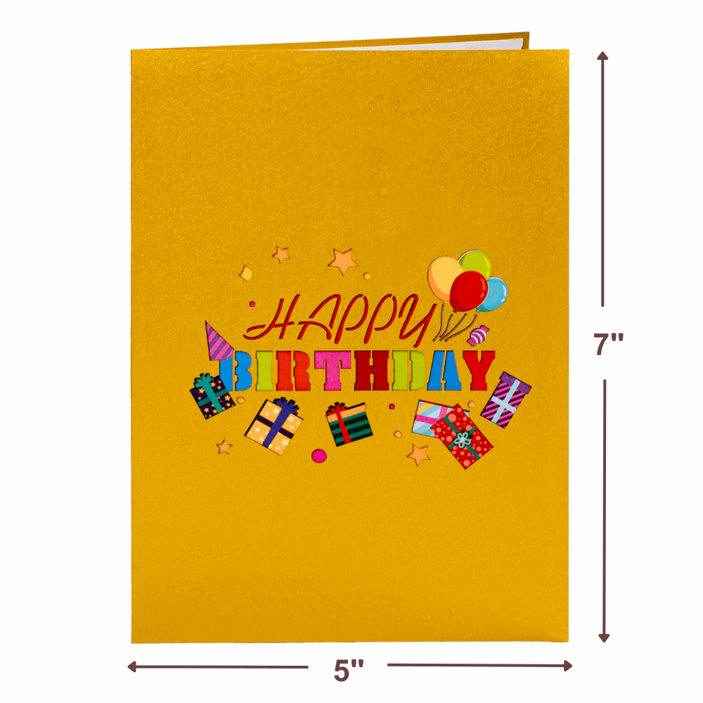 Happy Birthday Card - Pop Up Birthday Card