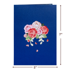 Pink Roses Pop Up Card by Paper Love