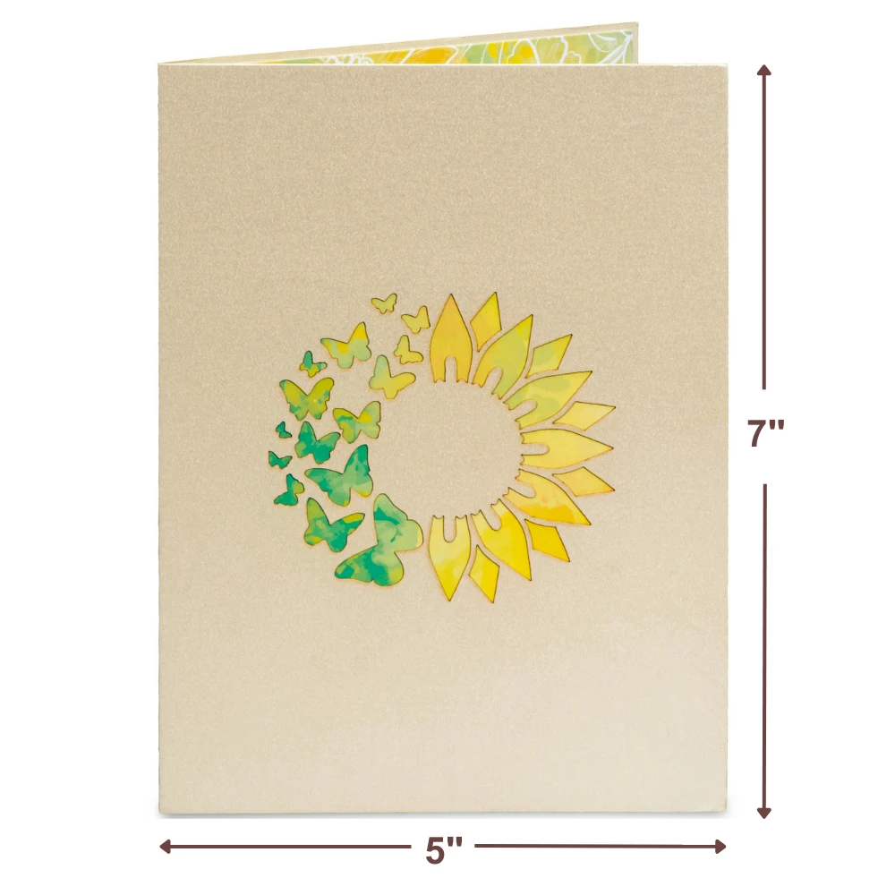 Sunflowers Pop Up Card by Paper Love