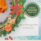Christmas Wreath Pop Up Card by Paper Love