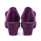 Chocolaticas® Mid Heels Plum Elixir Women's Mary Jane Pump by Hot Chocolate Design
