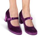 Chocolaticas® Mid Heels Plum Elixir Women's Mary Jane Pump by Hot Chocolate Design