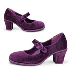 Chocolaticas® Mid Heels Plum Elixir Women's Mary Jane Pump by Hot Chocolate Design