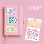 Horse Parent Vinyl Sticker Pack – Set of 6 Horse Owner Stickers by Five Dot Post