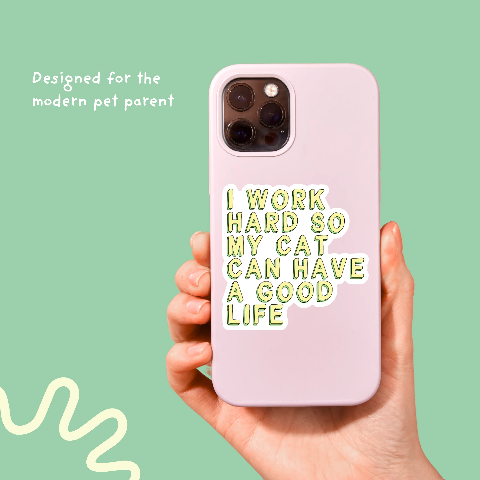 Cat Parent Vinyl Sticker Pack – Set of 6 Pet Owner Stickers by Five Dot Post