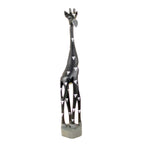 Colorful Painted Wood Giraffe - 24"