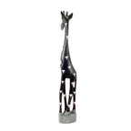 Colorful Painted Wood Giraffe - 24"