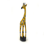 Colorful Painted Wood Giraffe - 24"
