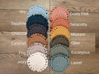 Macrame Coaster Singles by Two Birds Eco Shop