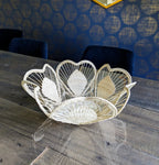 10" Floral Handwoven Iraca Bread Basket by MacondoForever
